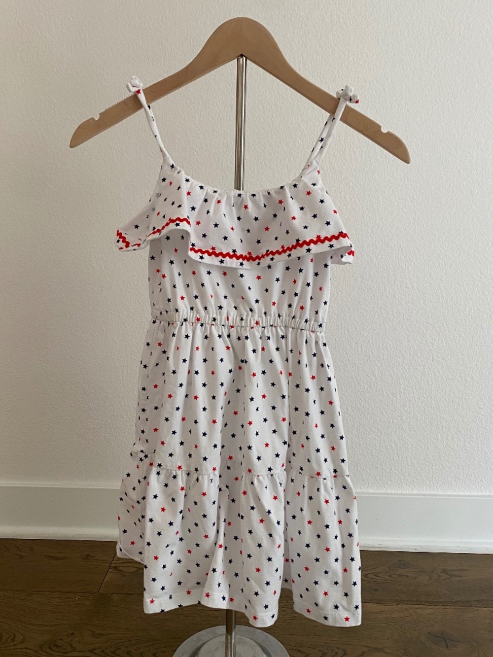 Janie and Jack Red White and Blue Star Dress - Good condition